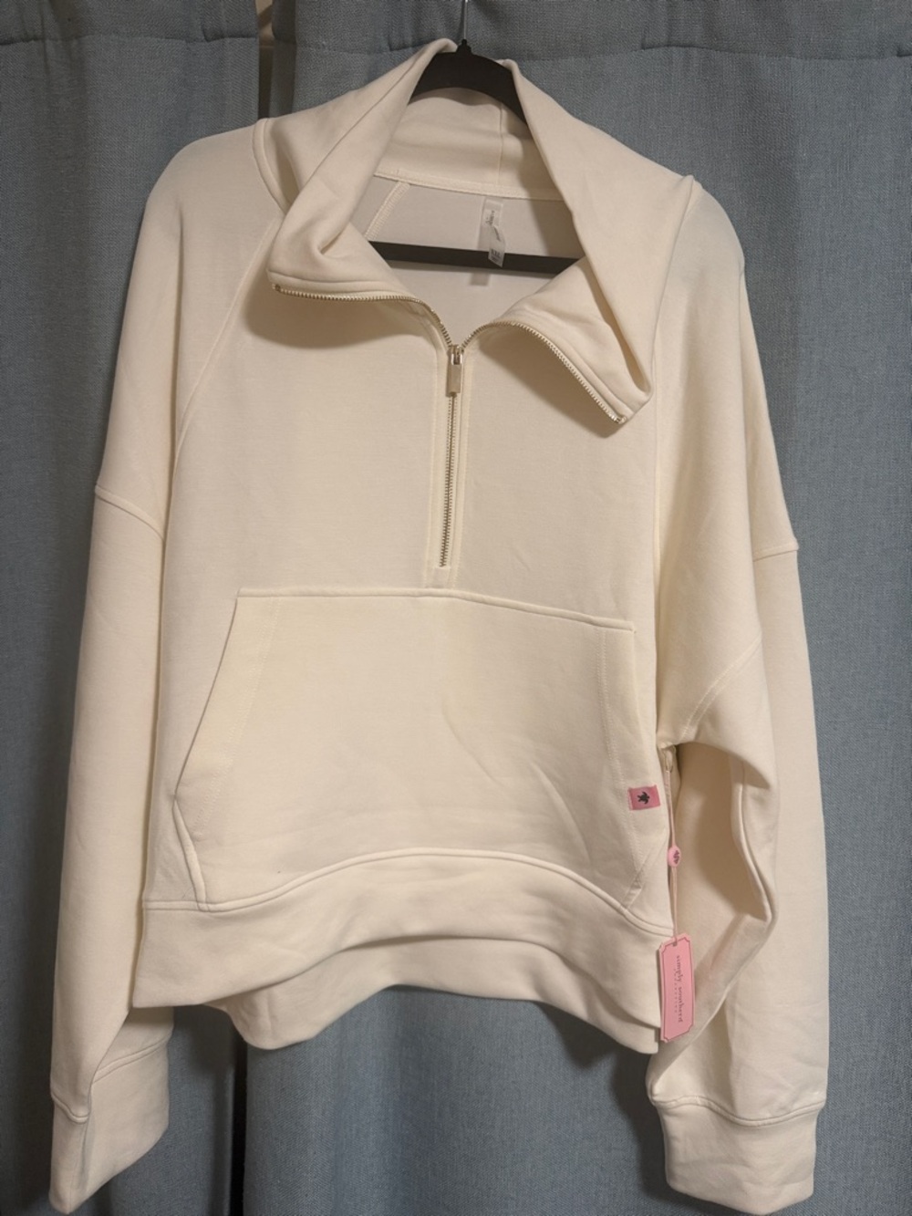 Simply Southern Cream Half-Zip Pullover